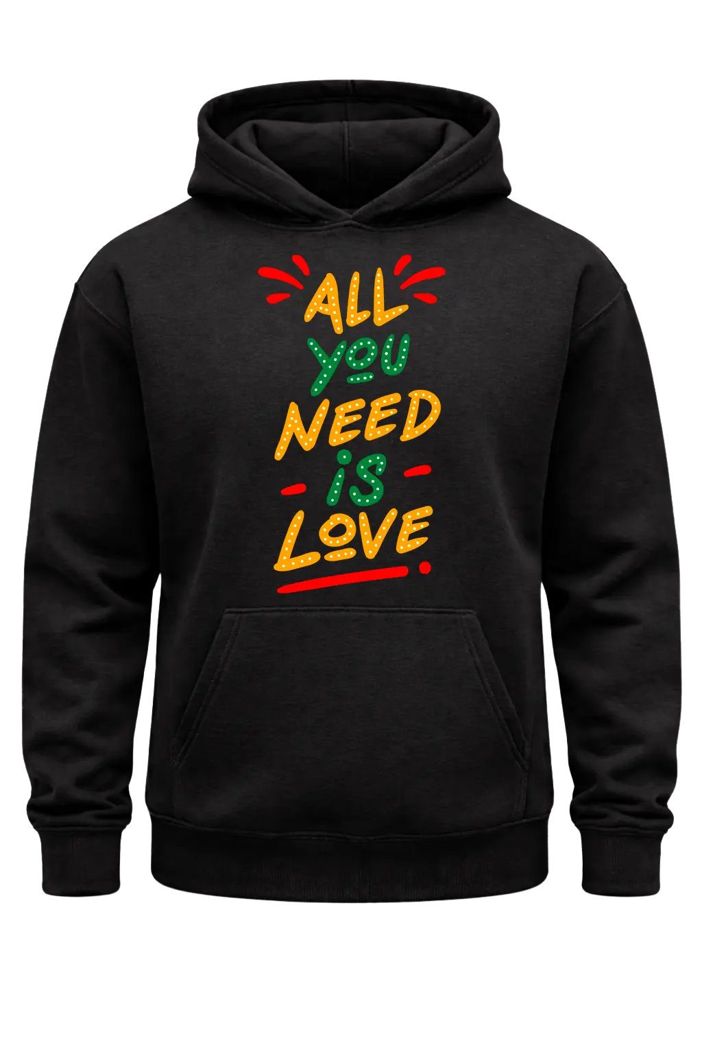 All You Need Is Love Black Hoodie