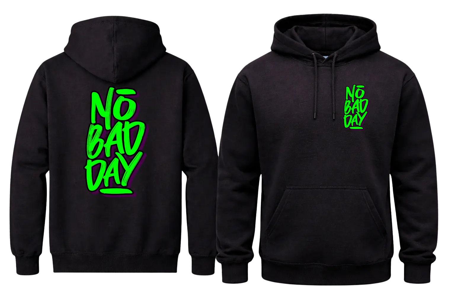 No Bad Day Black Hoodies